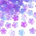 100pcs Cherry Blossom Beads, 5-Petal Gradient Acrylic Flower Beads, Mini Spacer Hair Accessories Halloween Christmas for Bracelets Earring Jewelry Making- Purple - color: Purple