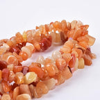 5-8mm 34 inches Natural Crystal Stone Beads for Jewelry Making Tumbled Drilled Irregular Gravel Gemstones Chips Stone Beads by Strand (Red Aventurine) - color: Red Aventurine