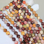 MJDCB Best Sellers Natural Stone Beads Faceted Polygon Moonkaite Jasper Crystal Energy Stone Healing Power for Jewelry Making(8mm) - color: Moonkaite Jasper