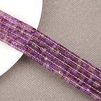 BONNY BOXX 150PCs Natural Amethyst Spacer Beads, Loose Semi Precious Flat Round Gemstone Heishi Disc Stone Beads for Beading Jewelry Making 4mm*2mm - color: Amethyst, size: 4MM*2MM