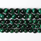 90PCS 4mm Top AAA Green Tiger Eye Beads Natural Stone Round Loose Beads for Jewelry Making DIY Bracelet,Necklace, Earrings 15" Inch (Green Tiger Eye Stone, 4mm) - color: Green Tiger Eye Stone, size: 4mm