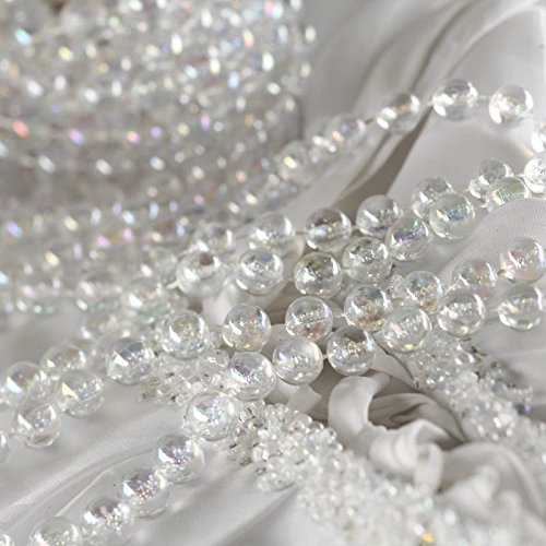 Factory Direct Craft Crystal Fused String Pearl Beads on Spools for Wedding Favors, Crafts, Decorating & Displaying & More - color: 54 Feet Crystal