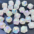 AB Color Noctilucence Acrylic Cube Bead DIY Beading Hairband Bracelets Necklace Craft Embelishment (Shiny Glitter-Cube) - color: Shiny Glitter-Cube