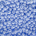 John Bead Czech Glass Seed Beads 6/0 Powder Blue Beads for Jewelry Making Crafts, 23g Vial - color: Powder Blue