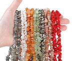 LAIDANLA Moonstone 400pcs Natural Chip Stone Beads 5-8mm Healing Crystal Irregular Gemstones Drilled DIY Loose Rocks Bead Crystal for Bracelet Earrings Necklace Jewelry Making Crafting - color: Q-Moonstone