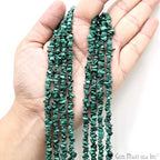 GM GemMartUSA Emerald Natural Raw Chip Beads Strands | Semi-Precious | AAA+ Quality 1 Strand 34” | DIY Bracelet Jewelry Making, Healing Crystal Craft| 4-6mm - Green-Color Gemstones (CHEM-70001) - color: Emerald (CHEM-70001)
