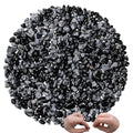 XIANNVXI Snowflake Obsidian Beads, Natural Chip Stone Beads 400Pcs Crystal Bead 5-8mm Irregular Healing Crystal Loose Rocks for DIY Jewelry Making - color: Snowflake