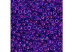 Miyuki Japanese Glass Seed Beads 22gms 11/0 in Luster Aqua Fuchsia Lined - color: Luster Aqua Fuchsia Lined