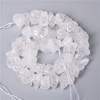 10-13mm Natural Irregular Freeform Raw White Quartz Stone Nugget Beads Reiki Crystal Healing Minerals Quartz Bead DIY Jewelry Making - color: White Quartz