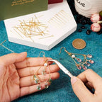 Craftdady 300Pcs 18K Gold Brass Eye Pins Flat & Ball Head Pins 30mm Golden Jewelry Pins Set Small Open Eye Metal Pins Needles for Crafts DIY Earring Pendants Jewelry Making Findings - color: 18K Gold, Mixed Pins