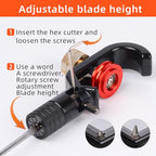 szhdxsy 8-28.6mm Wire Stripper, Armored Fiber Optic Cable Stripper, Coaxial Mid Span Cable Stripper, Radial Cutter Slitting Tools