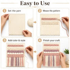 Minatee 36 Pcs Beginners Wooden Loom Notched Weaving Loom Basket Weaving Tools for Kids Adult Art Craft Activity Jewelry Motor Skills Crochet Knitting Sewing Teaching Educational, 6 x 9 in