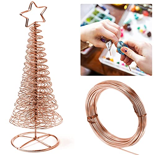99.5% Pure Copper Wire Round Bare Copper Wire,9 Gauge Jewelry Making Beading Floral Craft Wire (Length 3.28Ft)