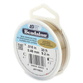 Beadalon Bead Wire 49 Strand .018" Satin Gold30'
