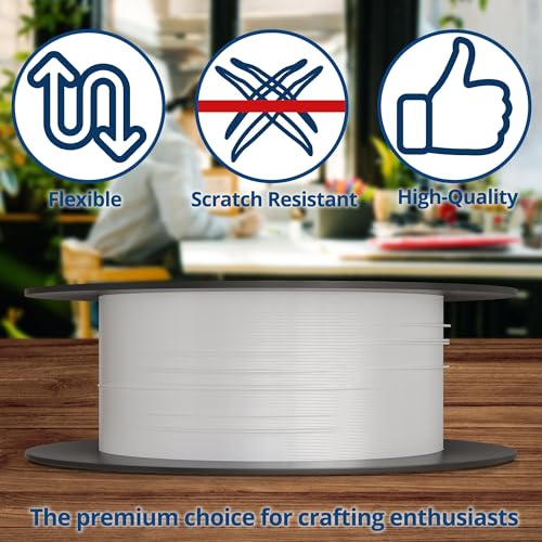 Soft Flex 21 Strand Beading Wire - Fine 0.14 Diameter - 30 Feet Design Wire - style: White Nylon