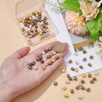 CRAFTYMELODY 100Pcs 5 Colors Tibetan Style Metal Beads 7mm Long Large Hole Barrel Spacer Beads Loose Connector Charm Beads for DIY Bracelet Necklace Earrings Jewelry Making Supplies