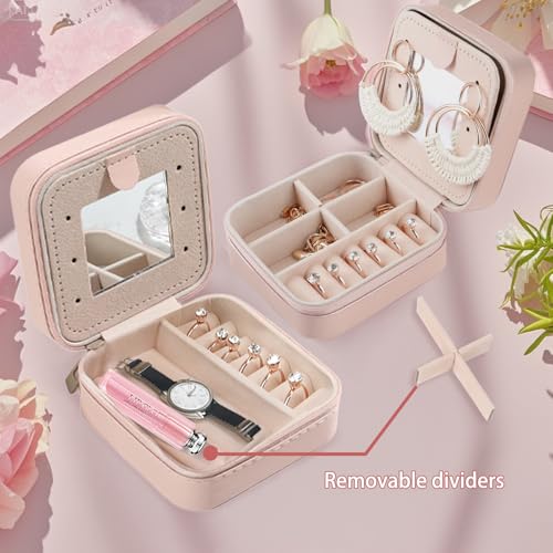 Grandma Gifts Best Grandma Ever Jewelry Box Valentines Mothers Day Christmas Birthday Gifts for Grandmas Granny Nana Mimi Gigi Grandmother Gift Pink Portable Travel Jewelry Case Organizer - color: grandma