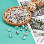 Craftdady 200pcs 8mm Round Alloy Rhinestone Bracelet Connector Beads Hollow Crystal Rhinestone Pave Disco Ball Loose Spacer Beads for Necklace Earring Jewelry Craft - color: Mixed Color-8mm