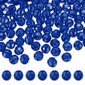 MECCANIXITY 400pcs Czech Faceted Bicone Beads 8mm Glass Spacer Bead Bulk for Jewelry Making & DIY Craft, Bright Blue - color: Bright Blue