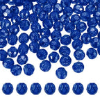 MECCANIXITY 400pcs Czech Faceted Bicone Beads 8mm Glass Spacer Bead Bulk for Jewelry Making & DIY Craft, Bright Blue - color: Bright Blue
