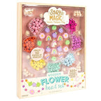 Story Magic Wooden Flower Bead Set, Over 300 Large Hole Wood Beads & Charms for Beading Bracelets, Bracelet Making Kit, Flower Bracelet Kit, Whimsical Bracelet Charms, Storage Tray Included, Ages 4+ - size: Large, style: Flower Bead Set