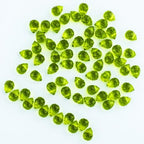 100pcs Olive Green Faceted Crystal Glass Beads 8x10mm, Shiny Teardrop Glass Beads for Jewelry Making, Crystal Beads for Bracelet Necklace Earring DIY Craft - color: Olive Green