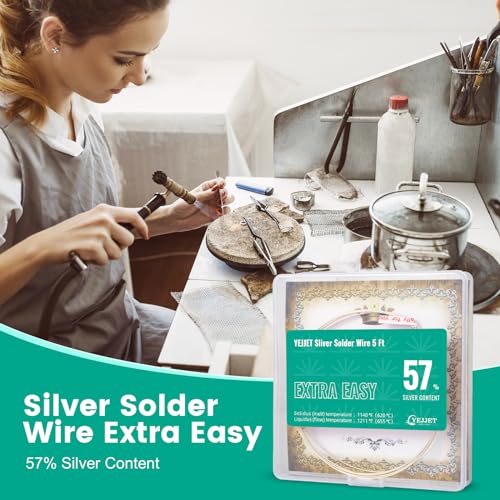 Silver Solder Wire Extra Easy Silver Solder 26 Gauge For Jewelry Repair Silver Repair 5 FT - color: Extra Easy Solder, size: 26 Gauge 5 Ft