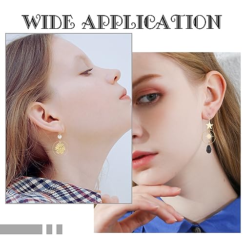 SUNNYCLUE 1 Box 160Pcs 18K Gold Plated Earring Findings French Earring Hooks Fish Hook Ear Wires French Ear Wires for Jewelry Making Accessories DIY Handmade Craft - color: 160pcs 18k Gold Plated French Earring Hooks