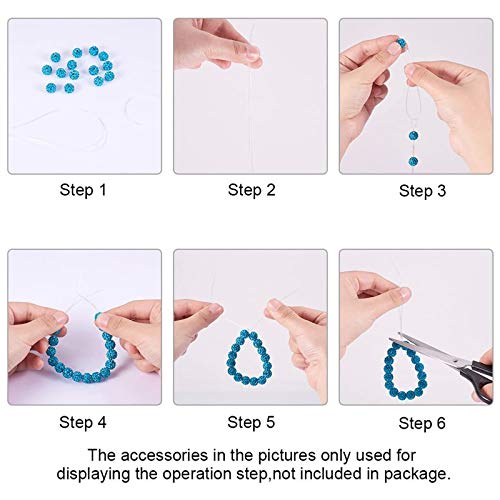 PH PandaHall 0.5mm Clear Fishing Line Invisible Nylon Thread Jewelry String Wire Beading Cords String for Christmas Party Decor, Seed Beads Jewelry Bracelet Making, 20 Yards - size: 0.5mm