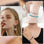 SUNNYCLUE 1 Box 200Pcs Cross Beads Small Black Synthetic Turquoise Stone Easter Holiday Mini Tiny Cross Charms Crucifix Charm Pocket Crucifix in Bulk Loose Spacer Beads for Jewelry Making Kits - color: 200Pcs 8x10mm Tiny Black Cross Beads