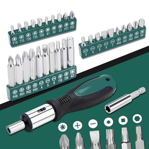 CARTMAN 238-Piece Tool Set with Socket Wrench & Auto Repair Tools Mixed General Household Hand Tool Kit, Green Plastic Toolbox Storage Case Comprehensive DIY, Home & Car Maintenance - color: Green