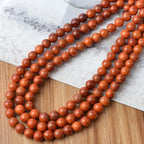 8mm Massive Beads Natural Wooden Round Loose Beads Jewelry Making with Thread 200 PCS(Padouk, 8mm) - color: Padouk, size: 8mm