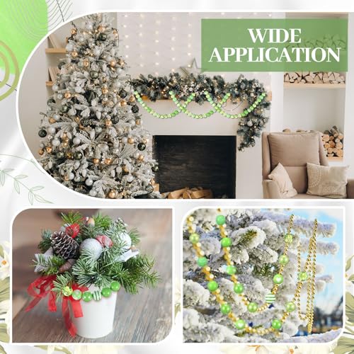 Ferreve 20 Pcs Chunky Bubblegum Beads 20mm Focal Pen Large Rhinestone Pearl Beads for DIY Beadable Pen School Jewelry Making Keychain Craft Making(Fruit Green) - color: Fruit Green