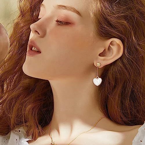Honbay 40PCS Enamel Alloy Charms Pendant Dainty Cute Love Heart Shaped Pendants Valentine's Day Pendant Bead Charms for Keychains Earrings Bracelets Necklaces Jewelry Making and DIY Crafts - color: White