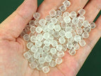 900PCS 6mm Matte White Frosted Round Glass Beads Bracelet Space Loose Smooth Beads for Jewelry Making, Earring, Necklaces, Keychains, Lanyards & Adult Crafting - size: 6mm White #360