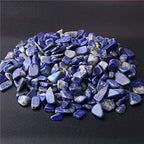 Natural 500 pcs Lapis Lazuli No Hole Undrilled Irregular Chip Gemstone Beads Rock Gravel Crystal Tumble Minerals Gravel Specimen Energy Decorative Stone Fish Tank Stone - color: Lapis Lazuli