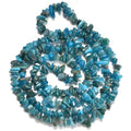HAAMIIQII 5-8mm Natural Blue Apatite Chips Irregular Genuine Real Freeform Chip Loose Gemstone Beads Energy Healing Beads for Jewelry Making Strand 30 Inch - color: Blue Apatite