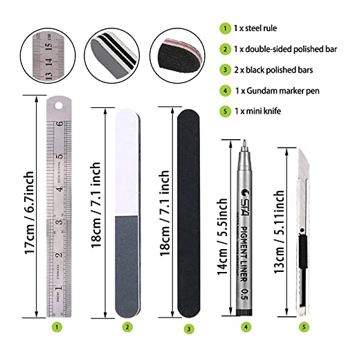 38Pcs Gundam Tools Kit Gunpla Tool Gundam Model Kit Tools Bandai Tool kit Car Model Tools Set for Hobby Model Building Making Assembling - color: 37pcs Gundam Kits Tools