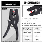 Wire Stripper, knoweasy Wire Stripper Tool with Cutter and 2 in 1 Wire Stripping Tool Works for Electronic,Electric,Automotive from 32 to 7 AWG - style: D3