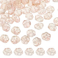 uxcell 50 Pcs Rose Beads, 0.55" Glass Flower Rose Charm Carved Loose Spacer Crystal Craft Beads for DIY Jewelry Making Bracelet Beading Projects Supplies, Pink - color: Pink