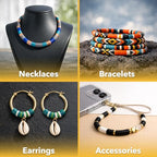 Mandala Crafts Maroon Heishi Beads 6mm – 3000 Flat Polymer Disc Clay Beads for Adult Jewelry Making Spacer Beads, Bracelets, Necklaces, and Earrings - color: Maroon, size: 6mm 3000 PCs