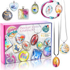 Glittery Garden Girls Jewelry Making Kit. Best Necklace Pendant & Bracelet Crafting Set with Glass Beads & Charms. Fashion Accessories, Arts Crafts Supplies. Birthday Gift - style: Jewelry Making Kit