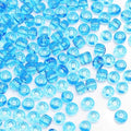 Blue Transparent Beads Size 6/0 Crafts Glass Seed Beads 4mm for Jewelry Making (Total About 100g About 1200pcs) - color: Blue Transparent