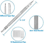 Selizo Spring Bar Tool Watch Link Remover Tool Kit with Instruction Manual Watch Band Tool Link Pin Removal for Watch Repair Band Adjustment Replacement Sizing