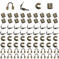1400 Pieces Brass Tube Crimp Beads Wire Guardians Crimp Bead Knot Covers Bead Tips Knot Covers for DIY Bracelets Necklaces Jewelry Making Crafts Supplies(Bronze) - color: Bronze