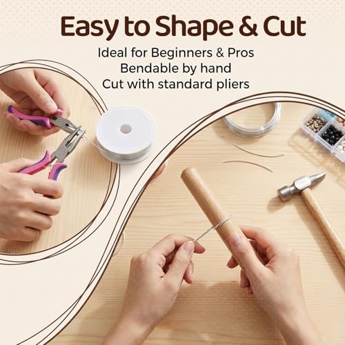 3 Rolls Jewelry Beading Wire, 0.2mm Copper Craft Wire for Jewelry Making, Copper Beading-Wires, Thin Beading Wires for Jewelrys Making, DIY Craft (3 Colors, 82 Feet/Roll)