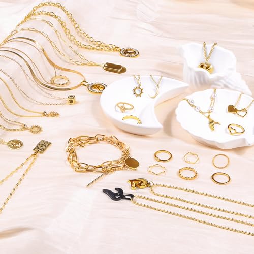 Wisreach Chains Jewelry Making Supplies Gold Chain for Making Jewelry, 111.5 Feet 15 Rolls for DIY Necklace Bracelet Findings with Jump Rings/Lobster Clasps/Connectors - color: Gold