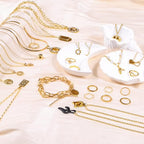 Wisreach Chains Jewelry Making Supplies Gold Chain for Making Jewelry, 111.5 Feet 15 Rolls for DIY Necklace Bracelet Findings with Jump Rings/Lobster Clasps/Connectors - color: Gold