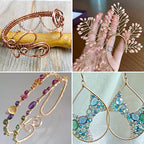 Pandahall 10Rolls Gauge 24 Copper Wire Jewelry Beading Craft Wrapping Making Mixed Color 0.5mm 9m/roll