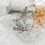 Bala&Fillic Crystal Pearl Color 4mm Seed Beads About 1200pcs/100Grams in Bag, 6/0 Glass Craft Beads for Making Bracelet and Necklace (Crystal Pearl) - color: Crystal Pearl -4mm